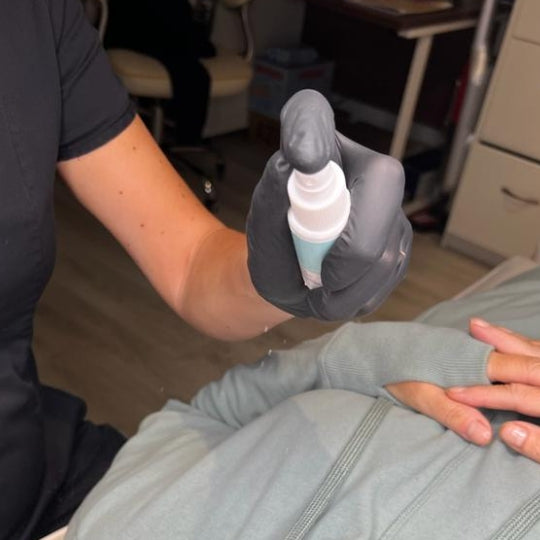 DermaCalm AfterCare used in permanent makeup treatment